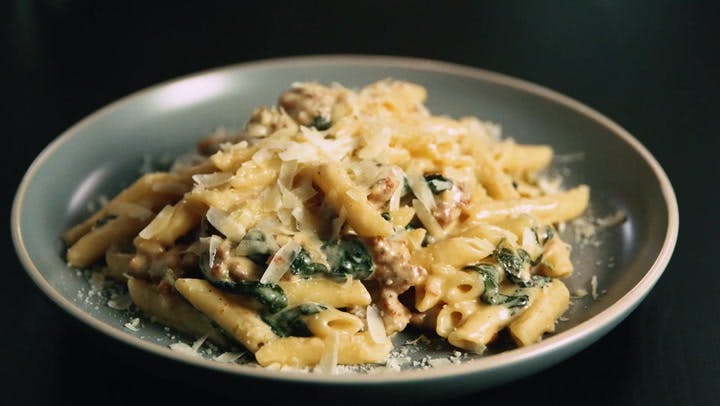 Four Cheese And Sausage Penne