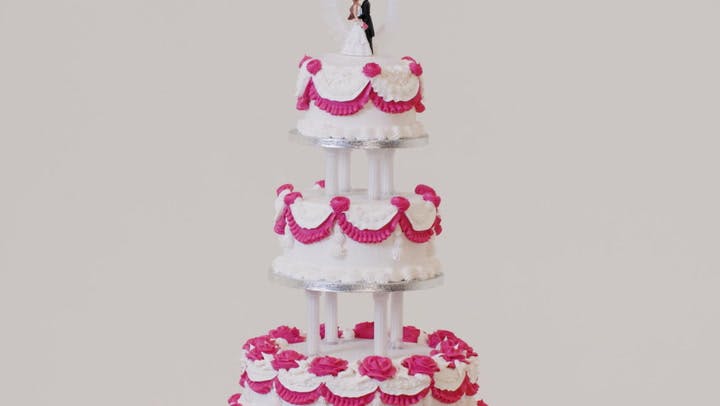 80's Inspired Wedding Anniversary Cake