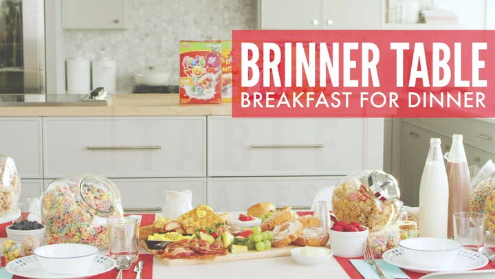 Brinner Table: Breakfast for Dinner